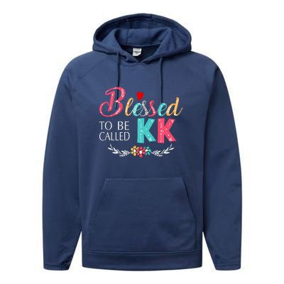 Blessed To Be Called Kk Colorful Art Performance Fleece Hoodie