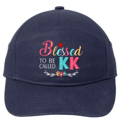 Blessed To Be Called Kk Colorful Art 7-Panel Snapback Hat