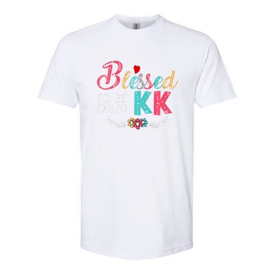 Blessed To Be Called Kk Colorful Art Softstyle CVC T-Shirt