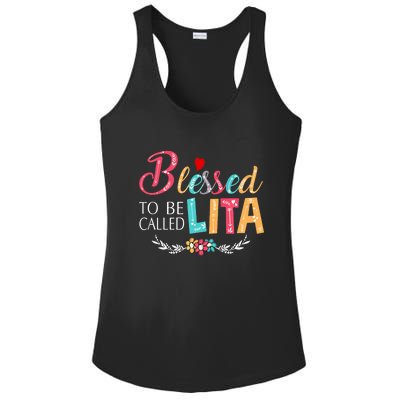 Blessed To Be Called Lita Colorful Art Ladies PosiCharge Competitor Racerback Tank