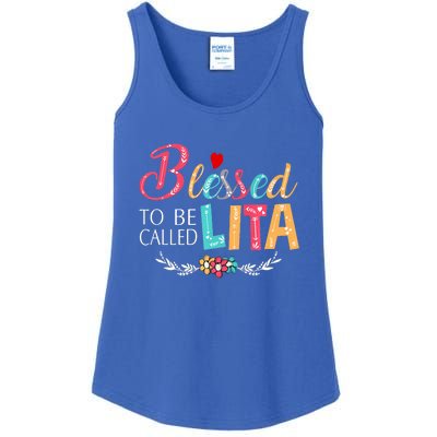 Blessed To Be Called Lita Colorful Art Ladies Essential Tank