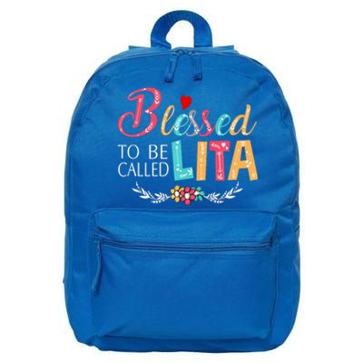 Blessed To Be Called Lita Colorful Art 16 in Basic Backpack