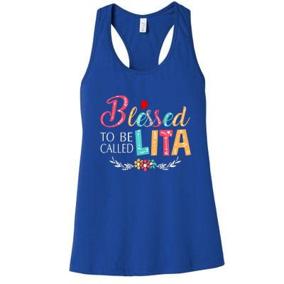 Blessed To Be Called Lita Colorful Art Women's Racerback Tank