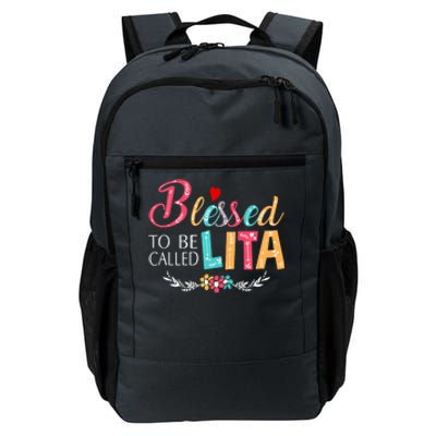 Blessed To Be Called Lita Colorful Art Daily Commute Backpack