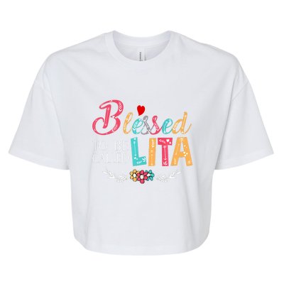 Blessed To Be Called Lita Colorful Art Bella+Canvas Jersey Crop Tee