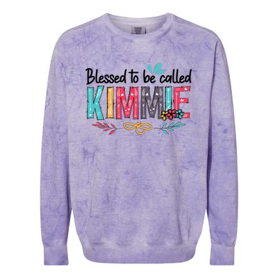 Blessed To Be Called Kimmie Colorful Gifts Colorblast Crewneck Sweatshirt