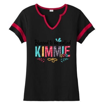 Blessed To Be Called Kimmie Colorful Gifts Ladies Halftime Notch Neck Tee