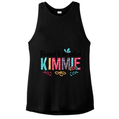 Blessed To Be Called Kimmie Colorful Gifts Ladies PosiCharge Tri-Blend Wicking Tank