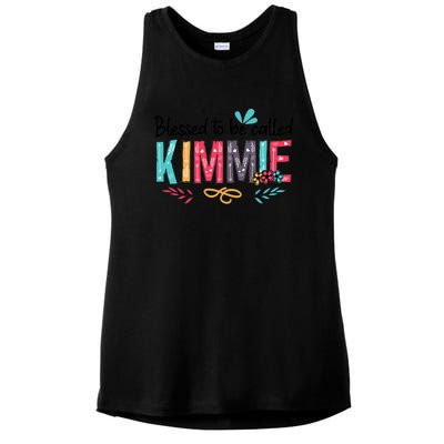 Blessed To Be Called Kimmie Colorful Gifts Ladies PosiCharge Tri-Blend Wicking Tank