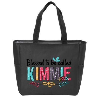 Blessed To Be Called Kimmie Colorful Gifts Zip Tote Bag