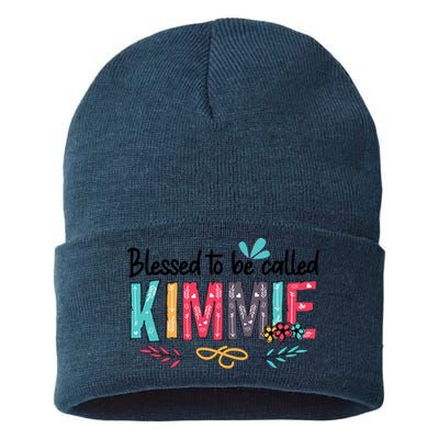 Blessed To Be Called Kimmie Colorful Gifts Sustainable Knit Beanie