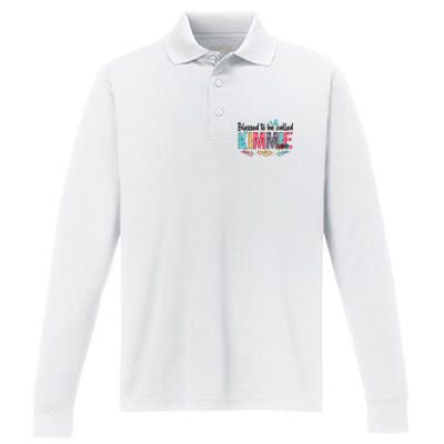 Blessed To Be Called Kimmie Colorful Gifts Performance Long Sleeve Polo