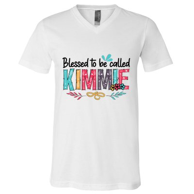Blessed To Be Called Kimmie Colorful Gifts V-Neck T-Shirt