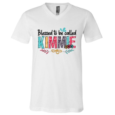 Blessed To Be Called Kimmie Colorful Gifts V-Neck T-Shirt