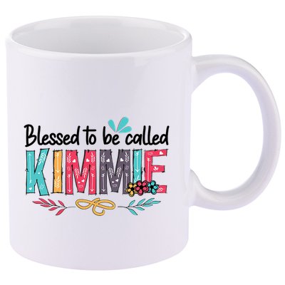 Blessed To Be Called Kimmie Colorful Gifts 11oz C Handle Ceramic Mug