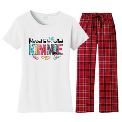 Blessed To Be Called Kimmie Colorful Gifts Women's Flannel Pajama Set