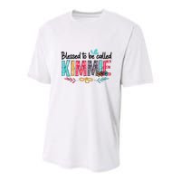 Blessed To Be Called Kimmie Colorful Gifts Youth Performance Sprint T-Shirt