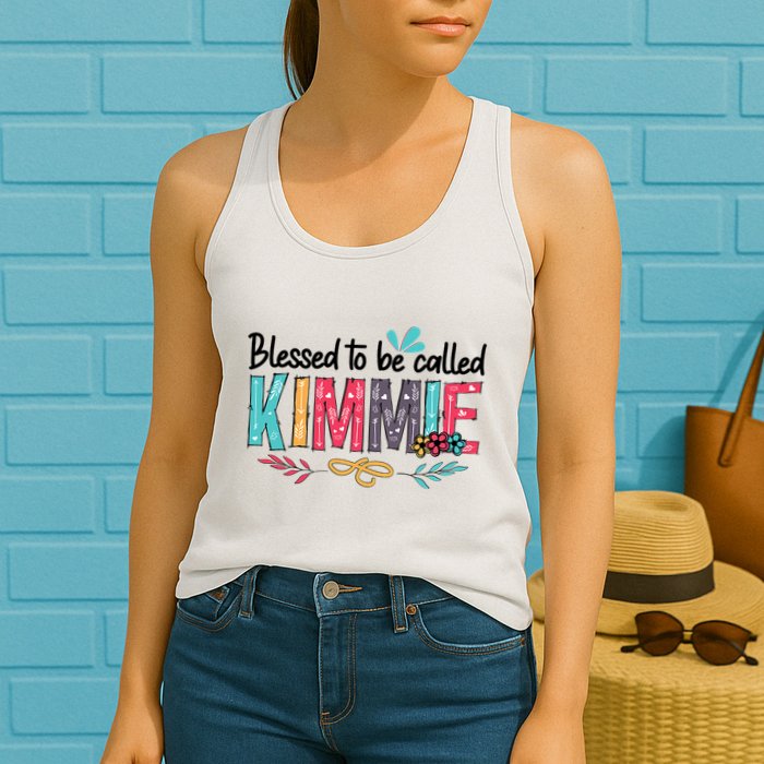 Blessed To Be Called Kimmie Colorful Gifts Womens Tank Top