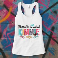 Blessed To Be Called Kimmie Colorful Gifts Womens Tank Top
