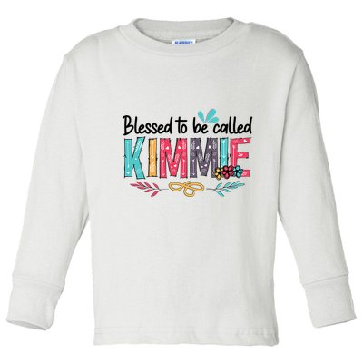Blessed To Be Called Kimmie Colorful Gifts Toddler Long Sleeve Shirt