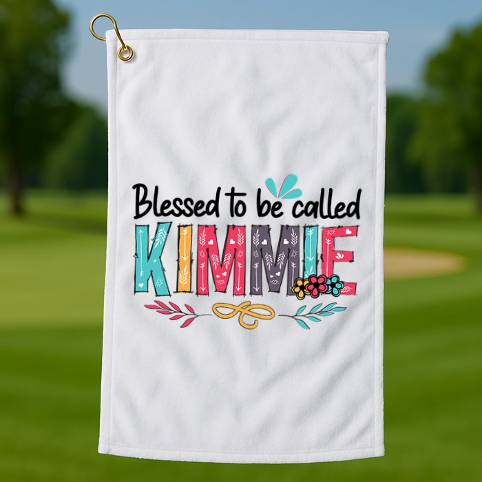 Blessed To Be Called Kimmie Colorful Gifts Golf Towel
