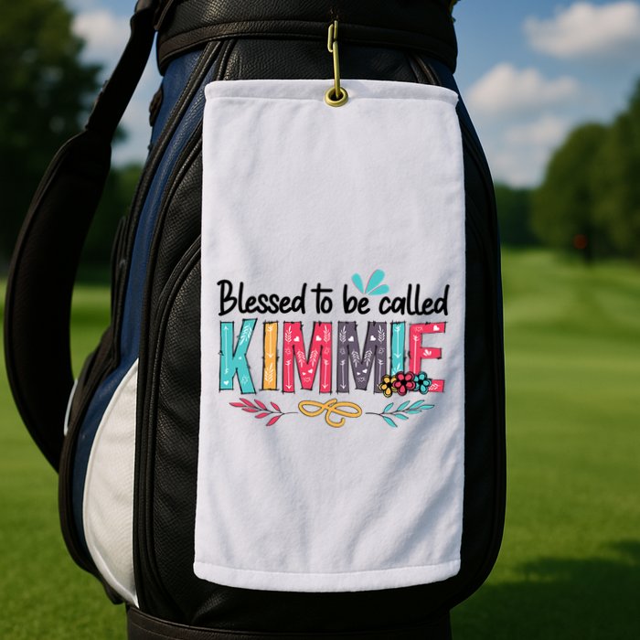 Blessed To Be Called Kimmie Colorful Gifts Golf Towel