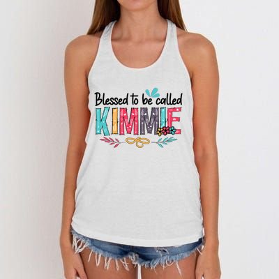 Blessed To Be Called Kimmie Colorful Gifts Women's Knotted Racerback Tank