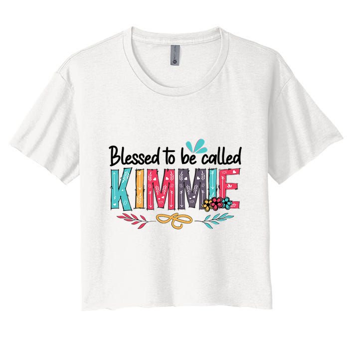 Blessed To Be Called Kimmie Colorful Gifts Crop Top