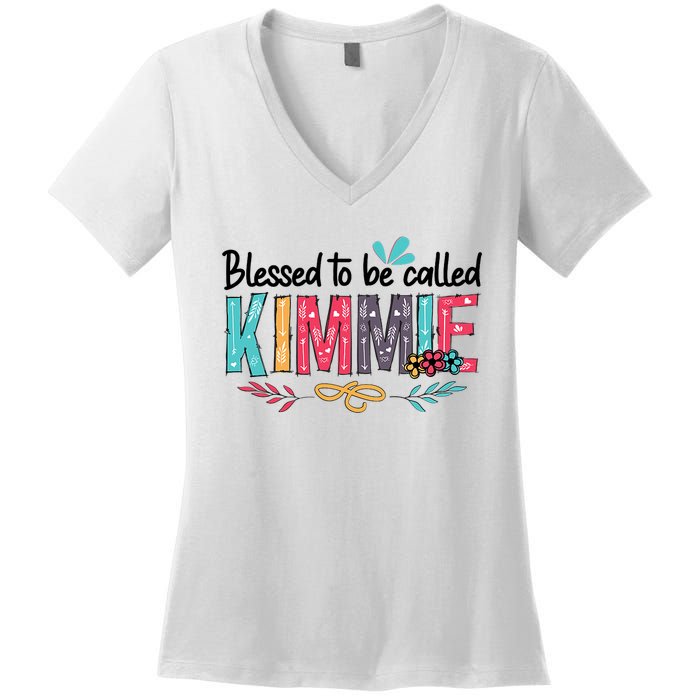 Blessed To Be Called Kimmie Colorful Gifts Women's V-Neck T-Shirt