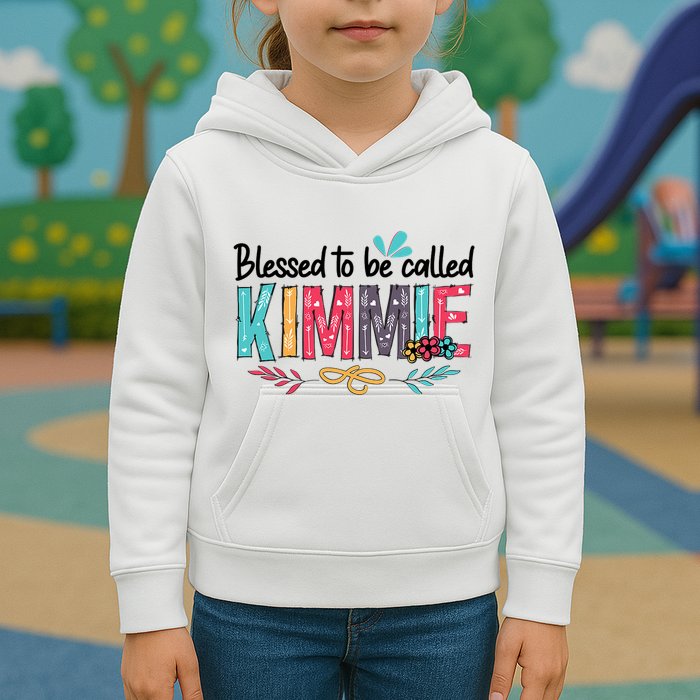 Blessed To Be Called Kimmie Colorful Gifts Kids Hoodie