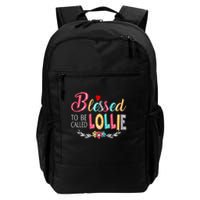 Blessed To Be Called Lollie Colorful Art Backpack