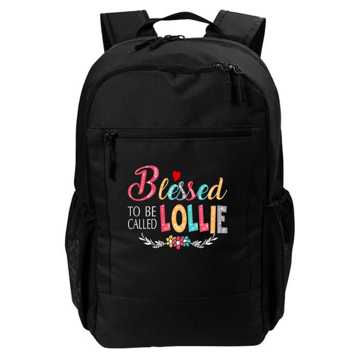 Blessed To Be Called Lollie Colorful Art Backpack