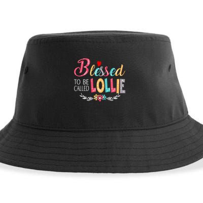 Blessed To Be Called Lollie Colorful Art Sustainable Bucket Hat