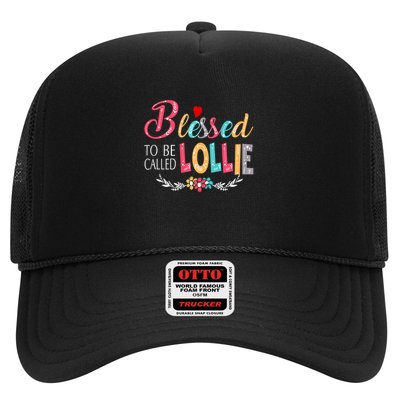 Blessed To Be Called Lollie Colorful Art Trucker Hat