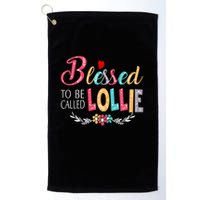 Blessed To Be Called Lollie Colorful Art Golf Towel