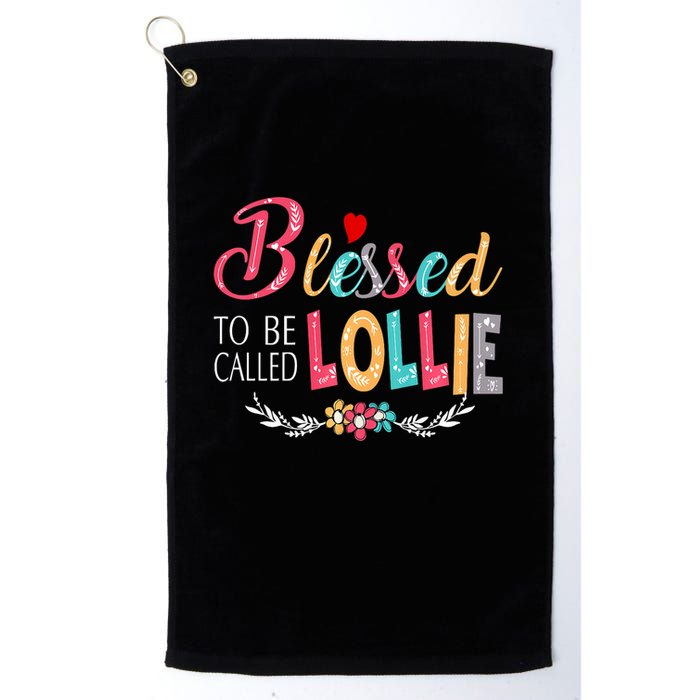 Blessed To Be Called Lollie Colorful Art Golf Towel