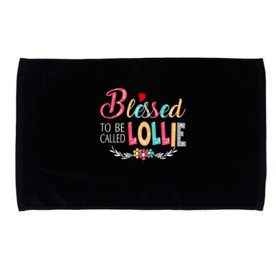Blessed To Be Called Lollie Colorful Art Microfiber Hand Towel