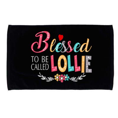 Blessed To Be Called Lollie Colorful Art Microfiber Hand Towel