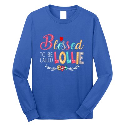 Blessed To Be Called Lollie Colorful Art Long Sleeve Shirt