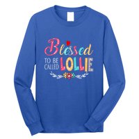 Blessed To Be Called Lollie Colorful Art Long Sleeve Shirt