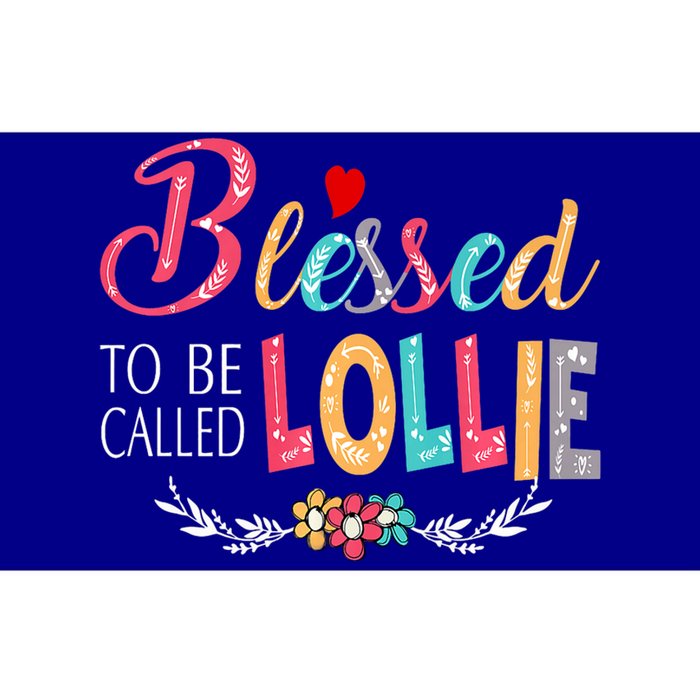 Blessed To Be Called Lollie Colorful Art Bumper Sticker