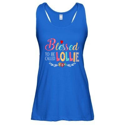 Blessed To Be Called Lollie Colorful Art Ladies Essential Flowy Tank
