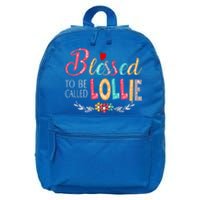 Blessed To Be Called Lollie Colorful Art 16 in Basic Backpack