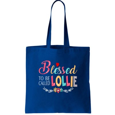 Blessed To Be Called Lollie Colorful Art Bag