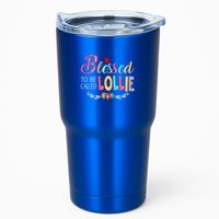 Blessed To Be Called Lollie Colorful Art Tumbler
