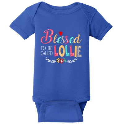 Blessed To Be Called Lollie Colorful Art Baby Bodysuit