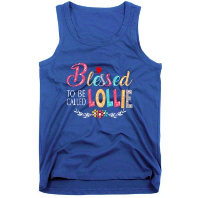 Blessed To Be Called Lollie Colorful Art Tank Top