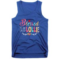 Blessed To Be Called Lollie Colorful Art Tank Top