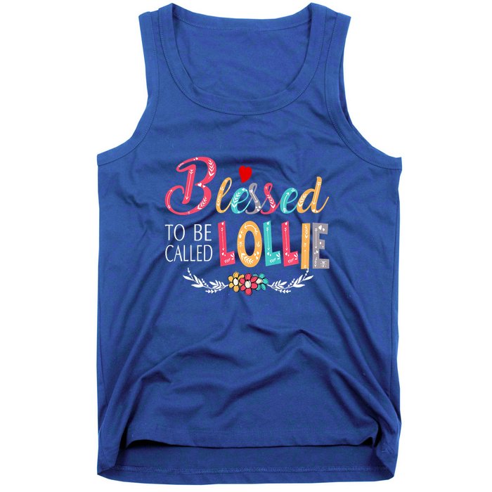 Blessed To Be Called Lollie Colorful Art Tank Top