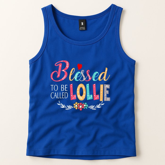 Blessed To Be Called Lollie Colorful Art Tank Top